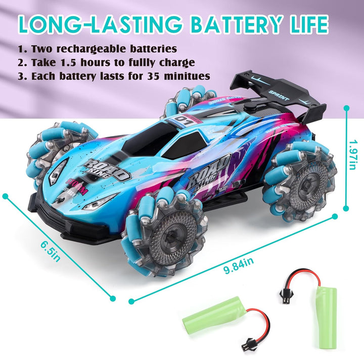 SPRSHY Juguetes de auto de acrobacias a control remoto por gestos q...