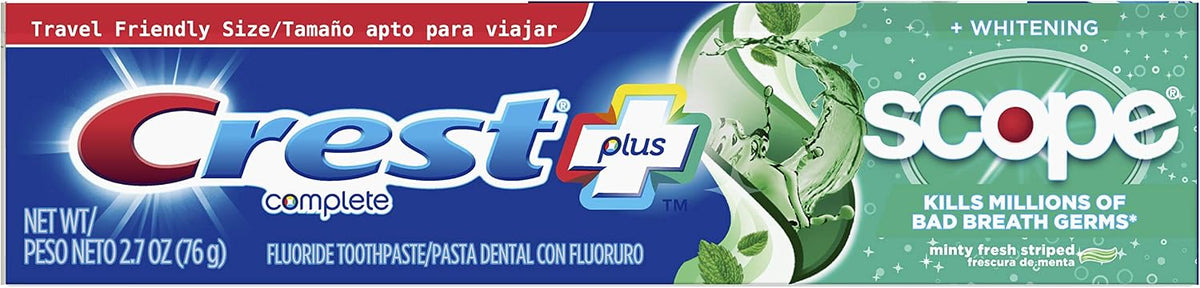 Crest Complete Plus Pasta de Dientes Blanqueadora, Sabor Fresco a M...
