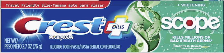 Crest Complete Plus Pasta de Dientes Blanqueadora, Sabor Fresco a M...