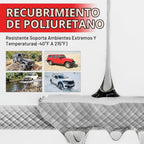 Cuerda de remolque de recuperación cinética de 1-1/8 pulgadas x 30 pies (37,480 libras), con 2 grilletes suaves UHMWPE (40,980 libras), correa de tracción todoterreno resistente, kit de