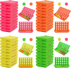 Paquete de 48 juegos 4 en una fila, mini bolsillo para conectar cuatro juegos para niños, regalos de fiesta, bolsas de regalo, premios de aula, 4 colores surtidos, rellenos de piñata, regalos de