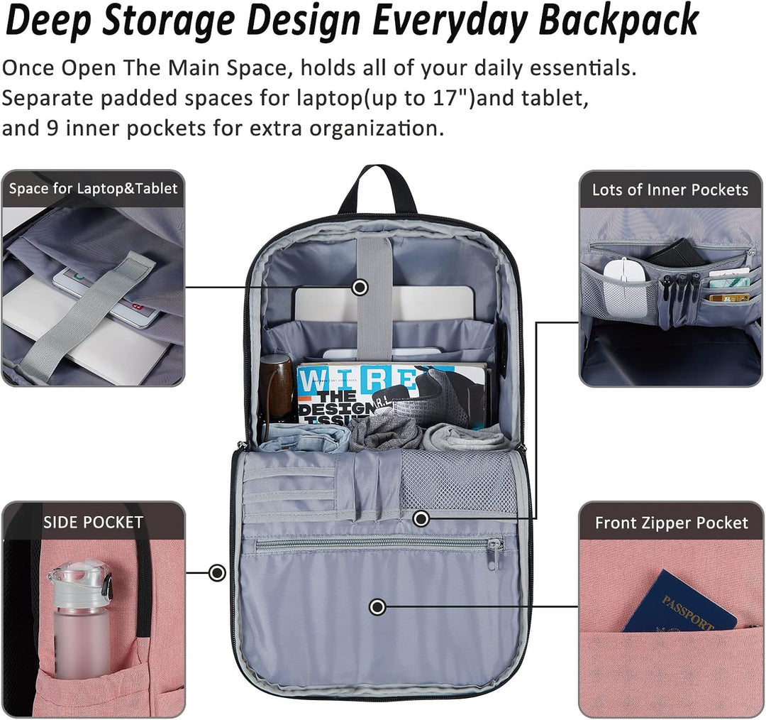MAXTOP Mochila para laptop, mochila antirrobo de negocios [resisten...