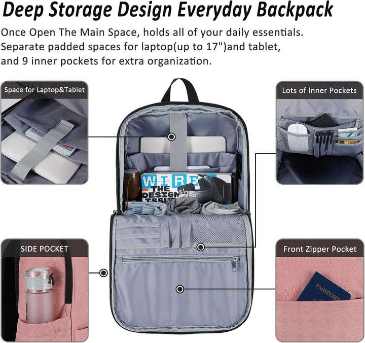 MAXTOP Mochila para laptop, mochila antirrobo de negocios [resisten...