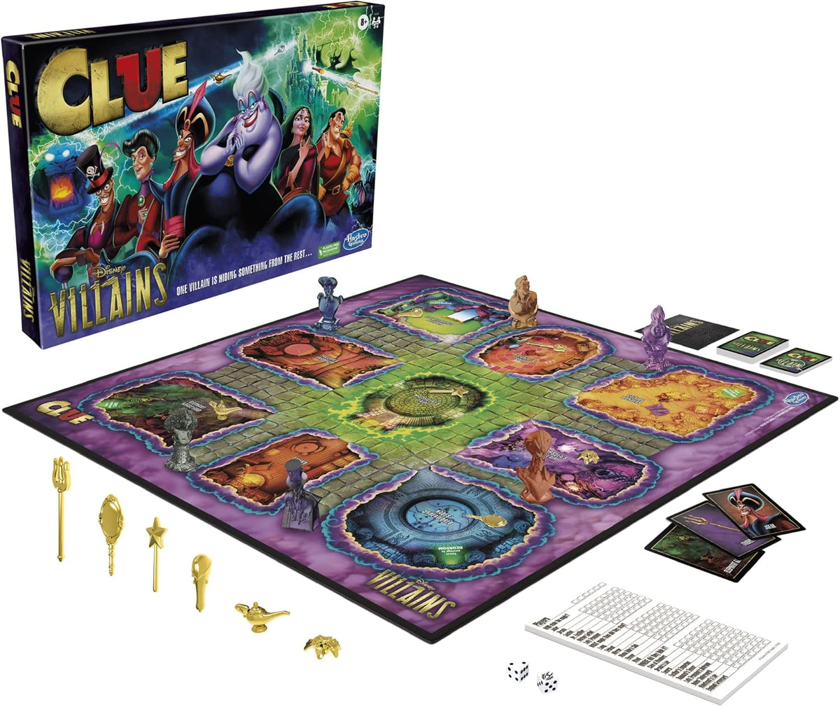 Hasbro Gaming Clue Disney Villains Juego de mesa para