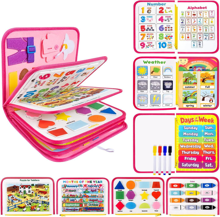 Libro de actividades de 12 páginas para niños pequeños Montessori,...