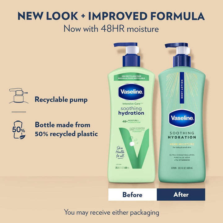 Vaseline Loción corporal de cuidado intensivo para piel seca, loció...