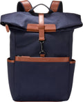 Cole Haan Mochila Judson de sarga cepillada para hombre, luna de medianoche/bronceado británico nuevo