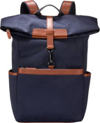 Cole Haan Mochila Judson de sarga cepillada para hombre, luna de medianoche/bronceado británico nuevo