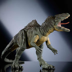 Figura de Dinosaurio Giganotosaurus Colección Hammond de Mattel Jurassic World Dominion, 21 Articulaciones, Ojos de Vidrio, Cola Alambreada y Lengua Posable