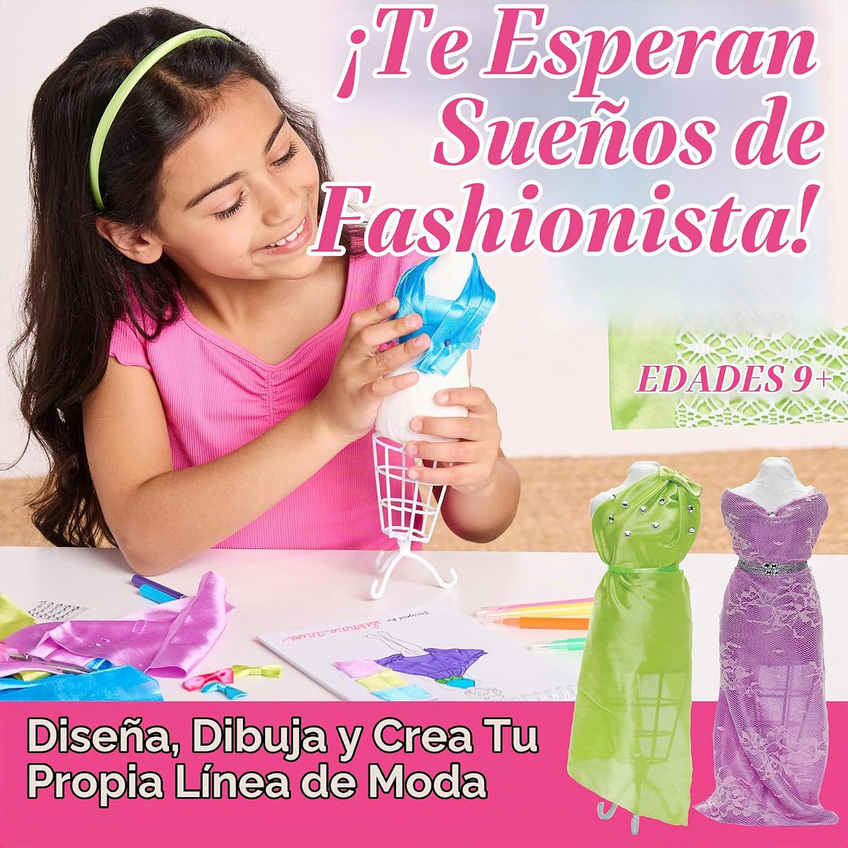 Juego de diseño de moda para niños Diseñado por ti mismo, de Creativity for kids