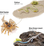 14PCS figuras de animales de reptiles juguetes anfibios diorama juguetes