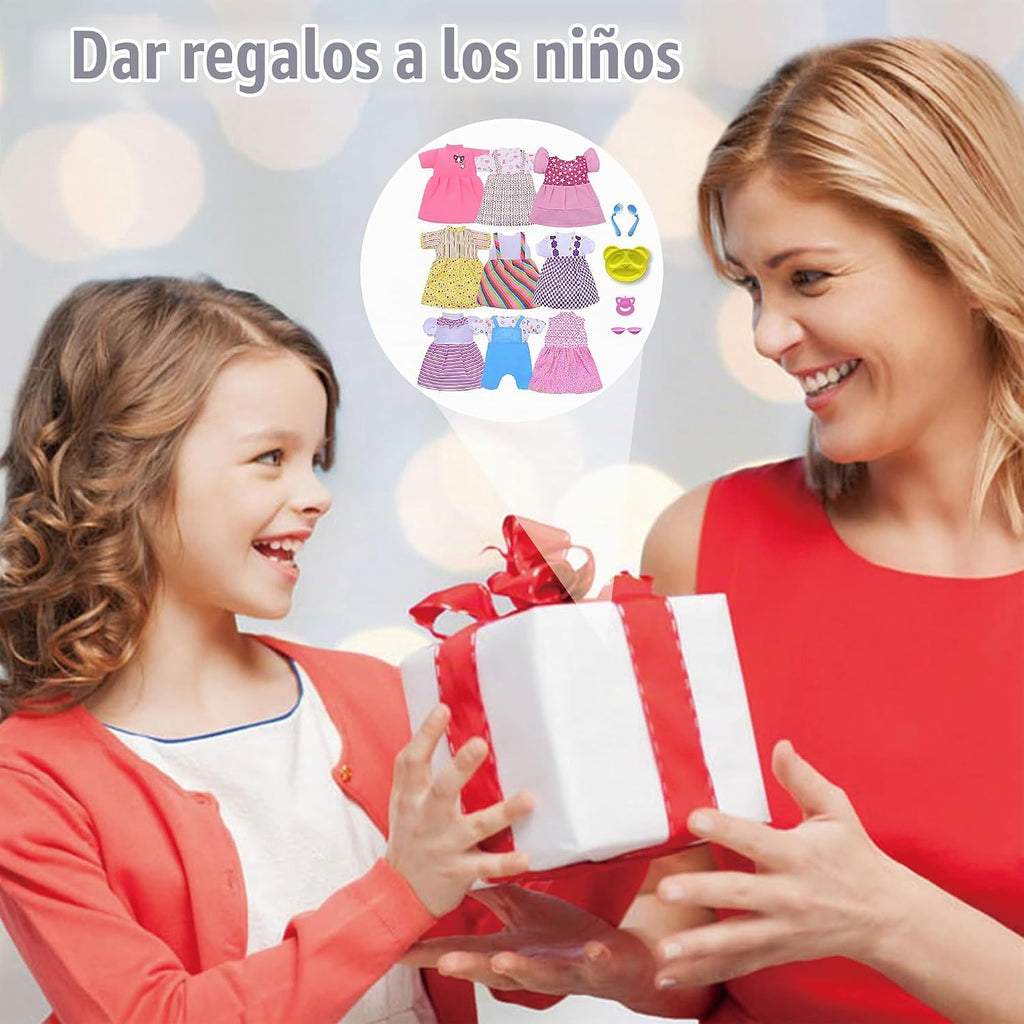 Ropa de muñeca YAYYAY para muñeca de 12 pulgadas - con accesorio de ropa interior con pezón en plato para la cena, también compatible con muñecas de 11''-12''