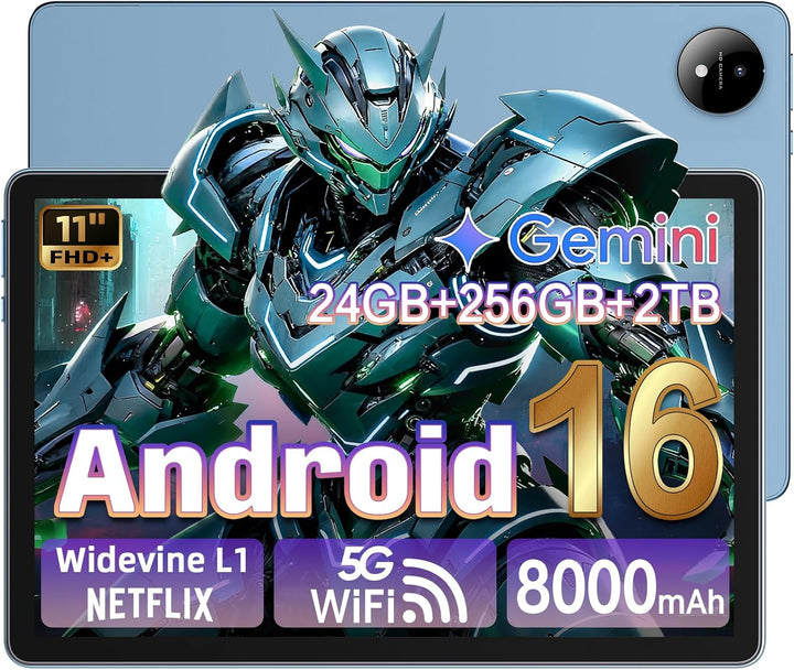 Tablet Android 16 con Gemini AI con frecuencia de actualización de...
