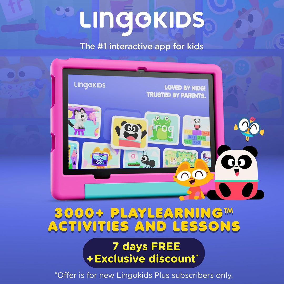 Contixo Tablet A10 para niños con 14 aplicaciones, Lingokids y Epic...