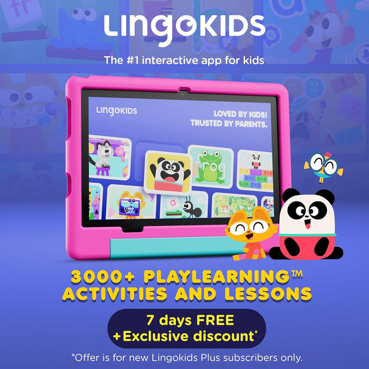Contixo Tablet A10 para niños con 14 aplicaciones, Lingokids y Epic...