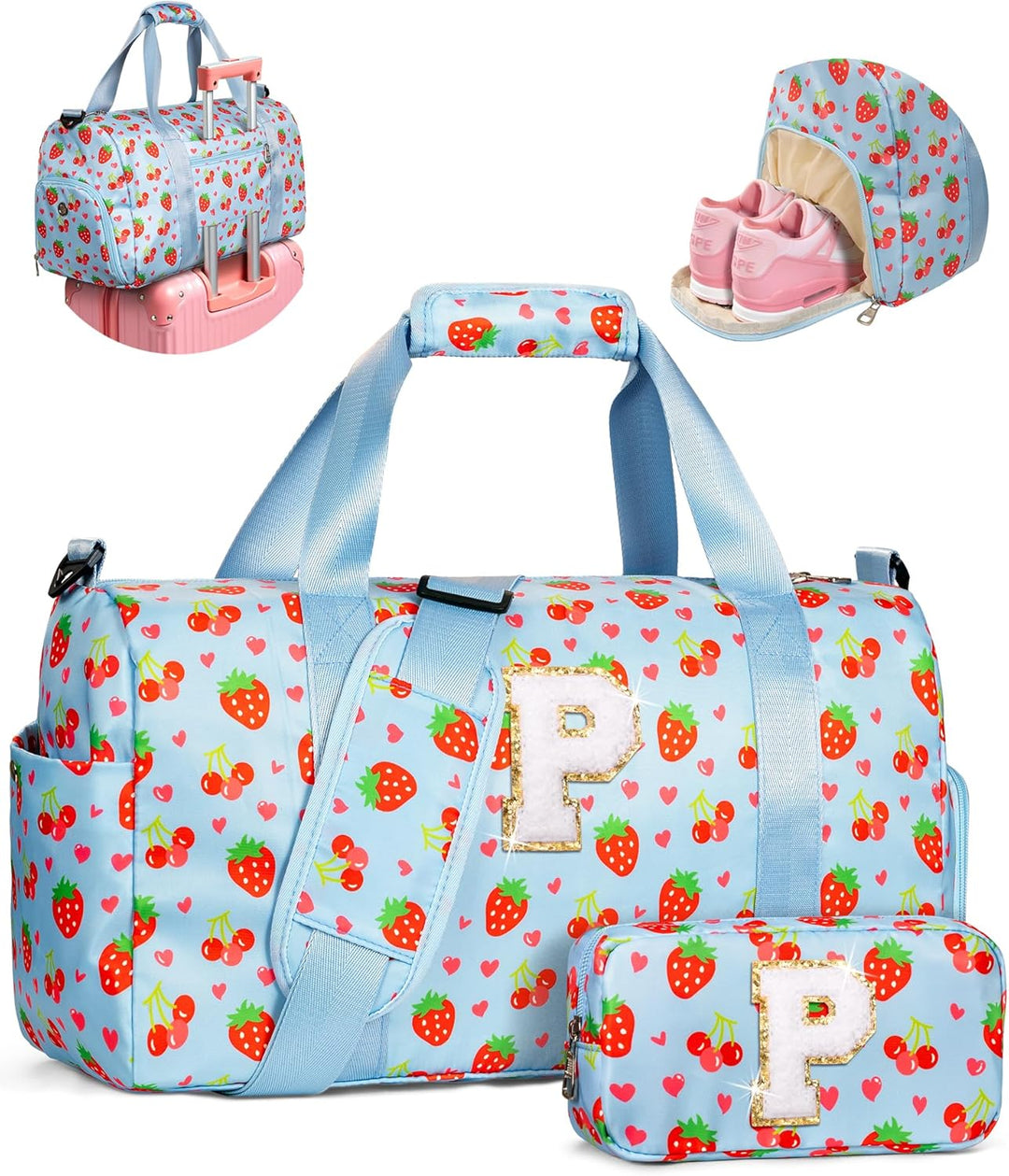 Regalos Elilier para niñas, bolsa de lona inicial para niños, linda...