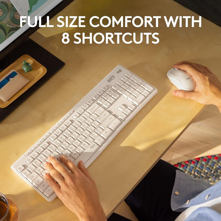 Logitech MK295 - Combo de mouse y teclado inalámbricos con tecnolog...