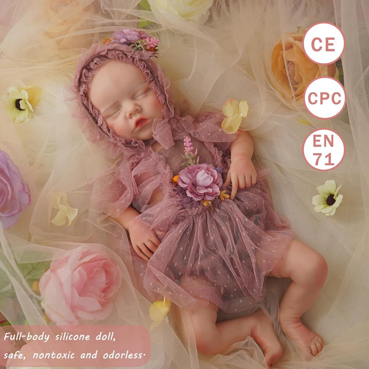YaLuoQian Muñeca de bebé Reborn de silicona completa, niña recién n...