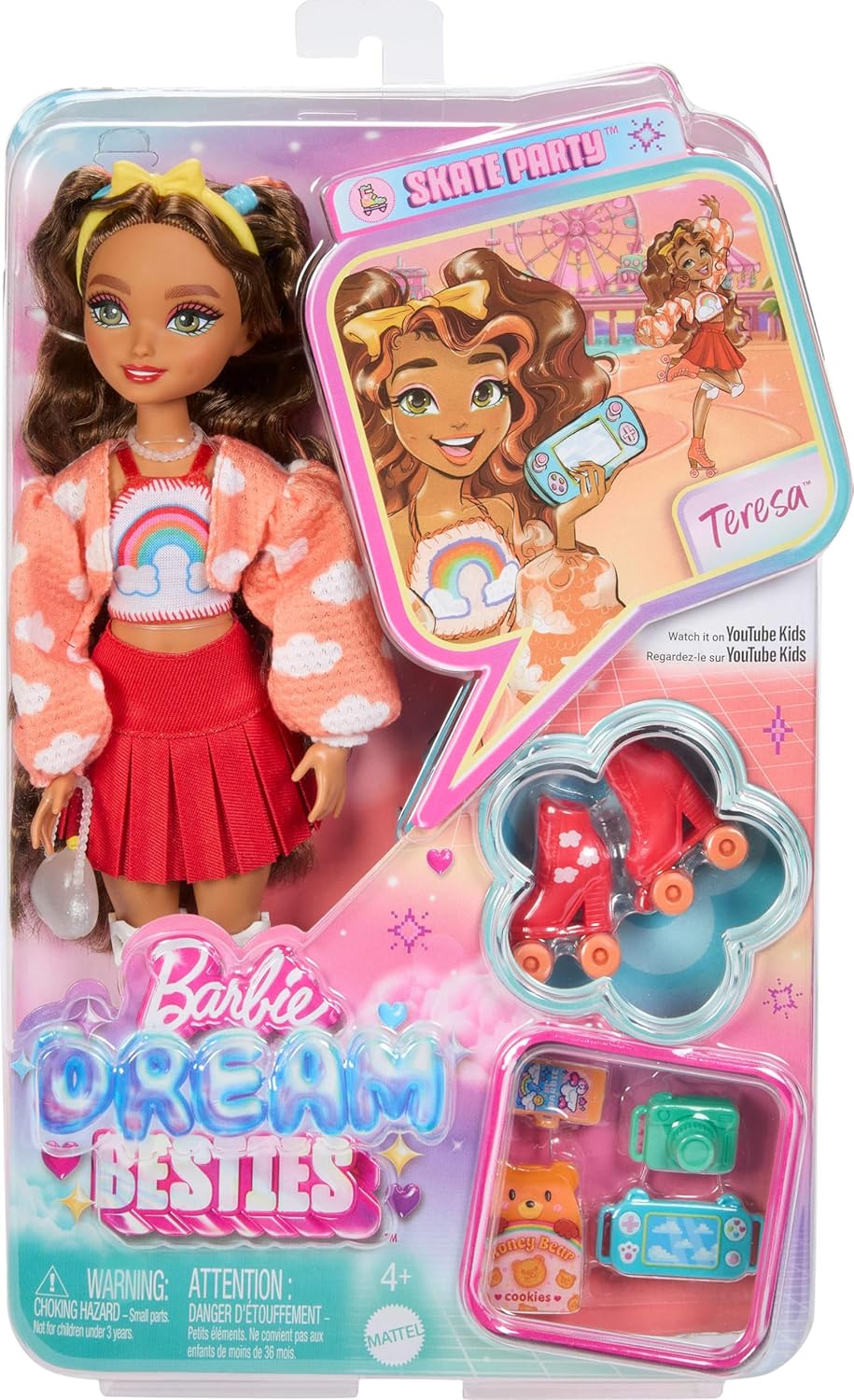 Muñeca Barbie Dream Besties y Accesorios, Muñeca Posable Teresa de...