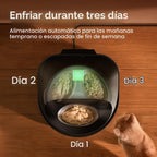 PETLIBRO Caja de arena automática y comedero para gatos para alimentos húmedos y caja de arena autolimpiante con análisis de residuos de IA y reconocimiento de varios gatos