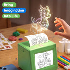 PixiPrint AI - Impresora de calcomanías para niños, juego de dibujo y