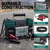 VEBU Compresor de aire resistente 12V inflador de neumáticos, cilin...