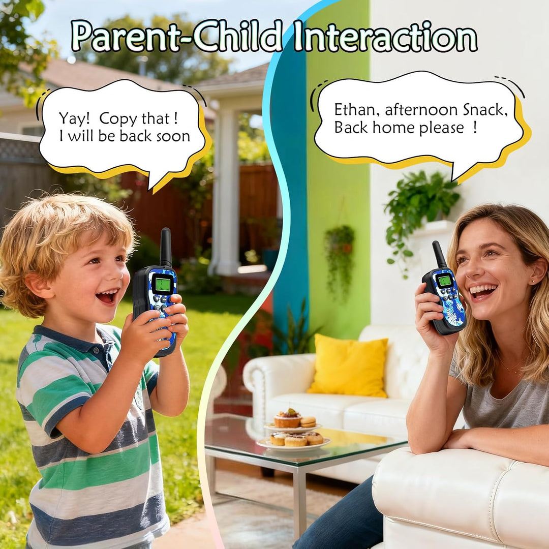Huaker Walkie Talkies para niños, paquete de 3 unidades de 22 canal...