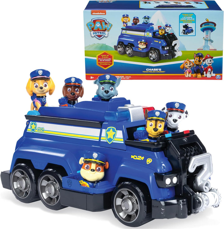 PAW Patrol Team Cruiser, vehículo a gran escala con figuras de acci...