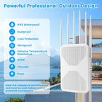 Extensor WiFi al aire libre de largo alcance, AX1800 WiFi Extensor al aire