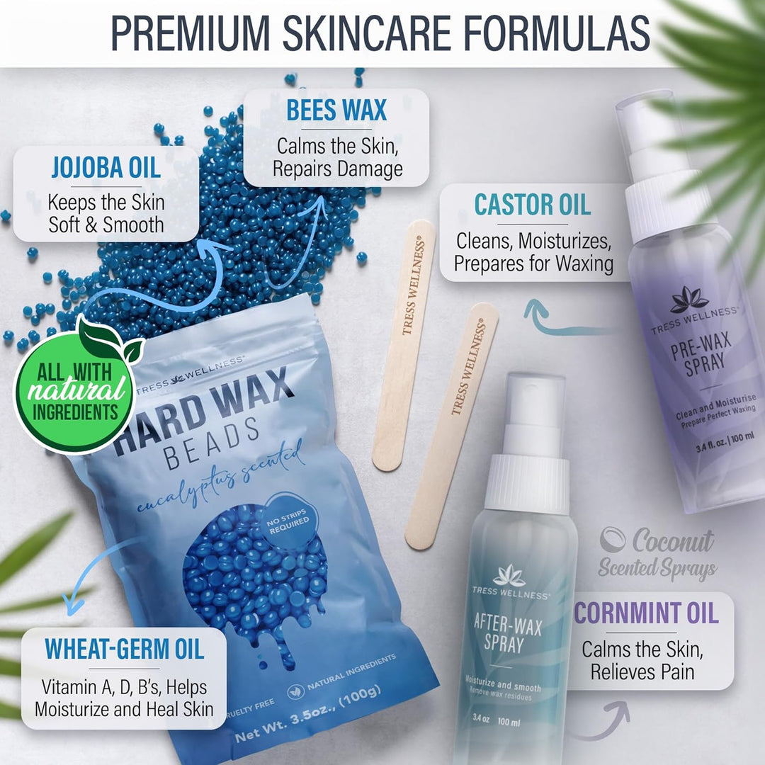Kit de depilación Tress Wellness para piel sensible \u2013 Seguro p...