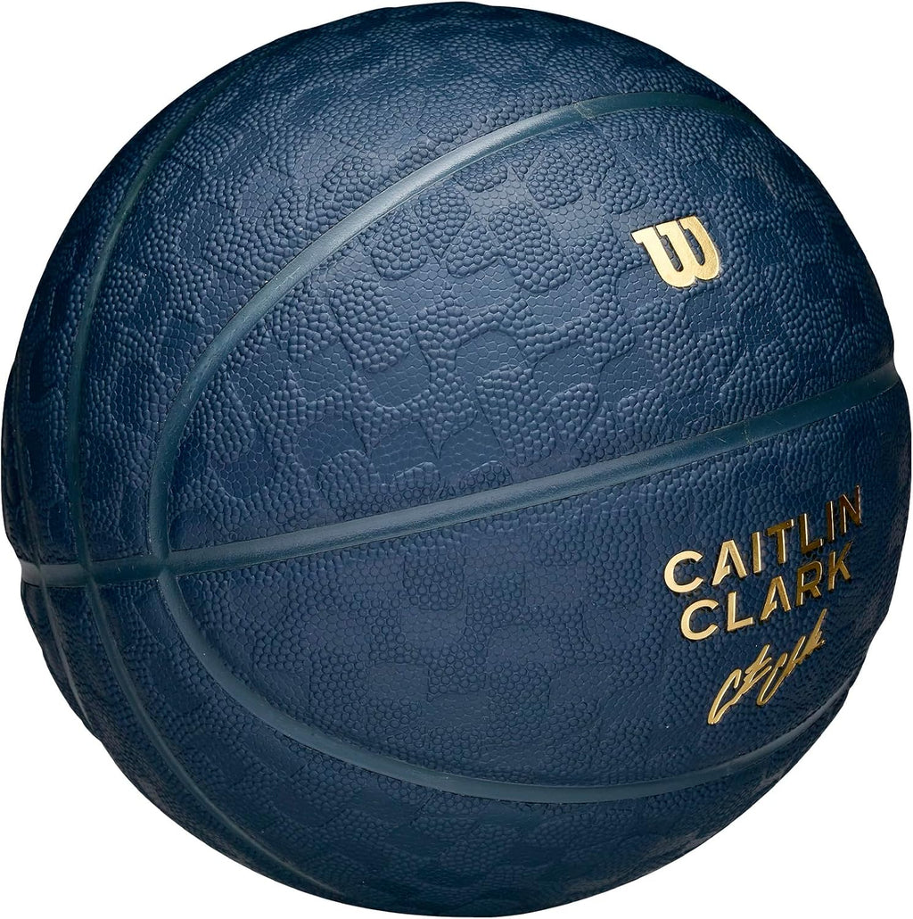 WILSON Caitlin Clark Poise Balón de baloncesto para interior/exterior - Azul marino intenso, Talla