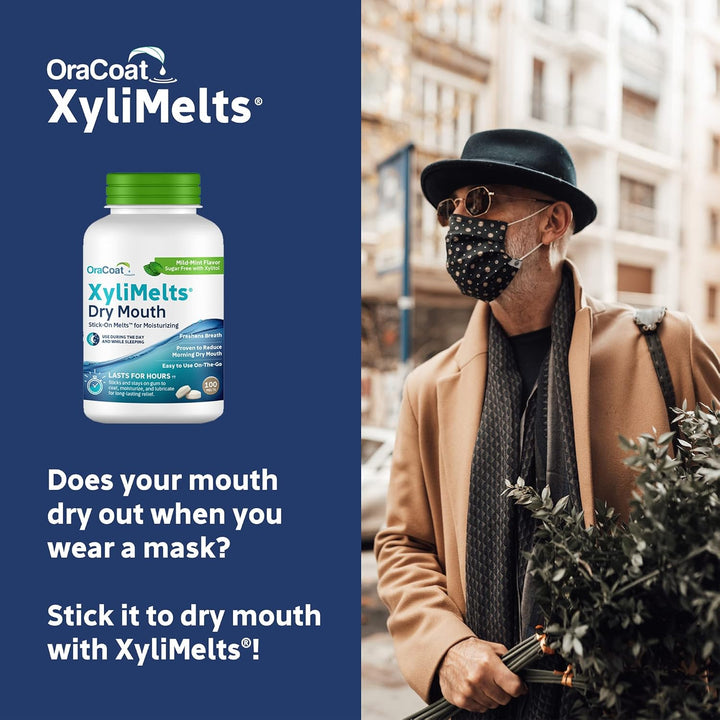 Oracoat XyliMelts para la boca seca de noche o día - Discos adhesiv...