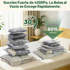 Bolsas de almacenamiento al vacío con bomba digital inalámbrica - 10 grandes