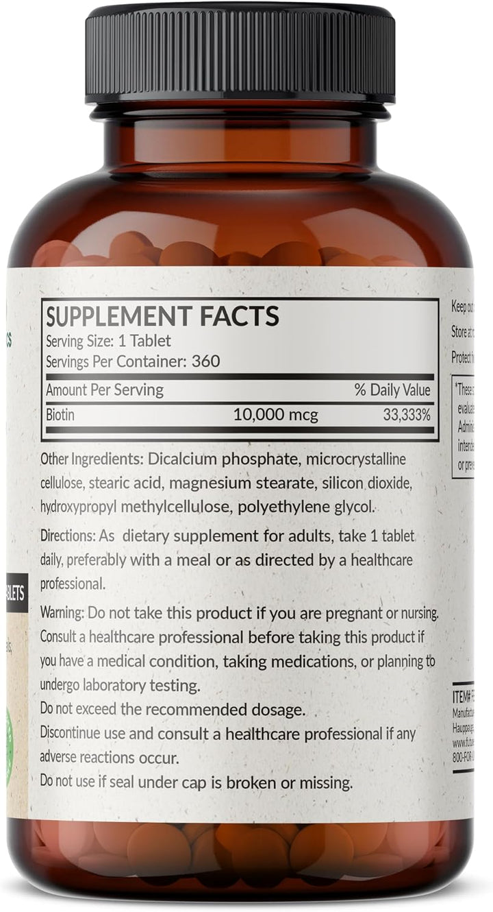Futurebiotics Biotina 10,000 MCG Tabletas de Alta Potencia Apoyan e...