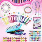 Kit de fabricación de pulseras de la amistad para niñas adolescentes, ideas de arte y manualidades para niños de 6, 7, 8, 9, 10-12, juguetes hechos a mano para regalos de cumpleaños y Navidad, ideal