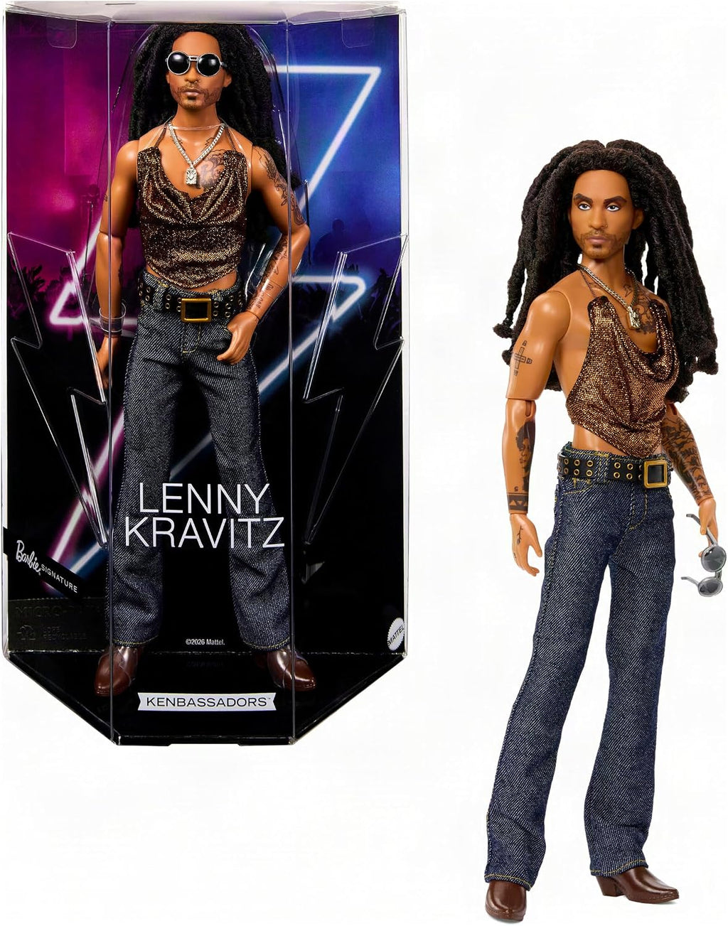 Barbie Muñeca Kenbassadors Lenny Kravitz de la firma