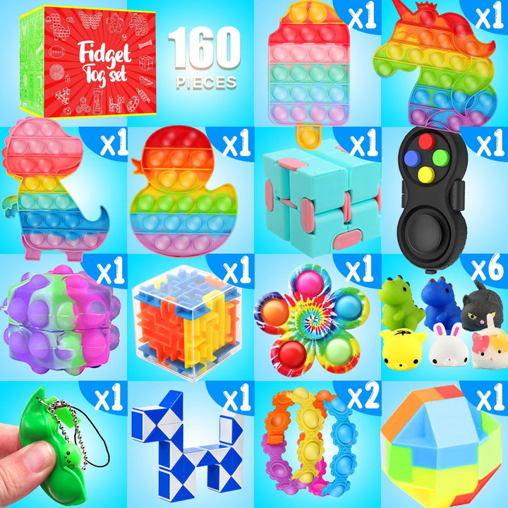 Juguetes para estirar, paquete de 126 recuerdos para niños de 8-12...