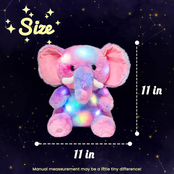 Hopearl Elefante de Peluche LED con Iluminación Colorida Animal de...
