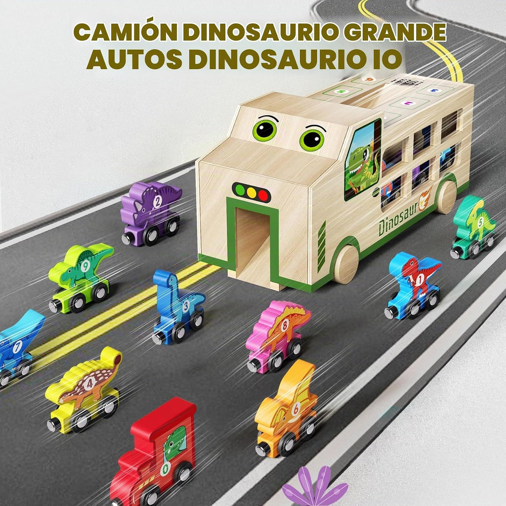 Magnetic Wooden Dinosaur Train Set Montessori Toys para 2-5 Years