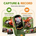 Cazador de insectos para niños con microscopio para niños, cámara de zoom 500X