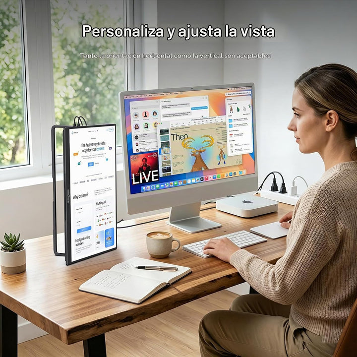 InnoView Monitor portátil de 16 pulgadas 144Hz USB-C, 120Hz HDMI, m...