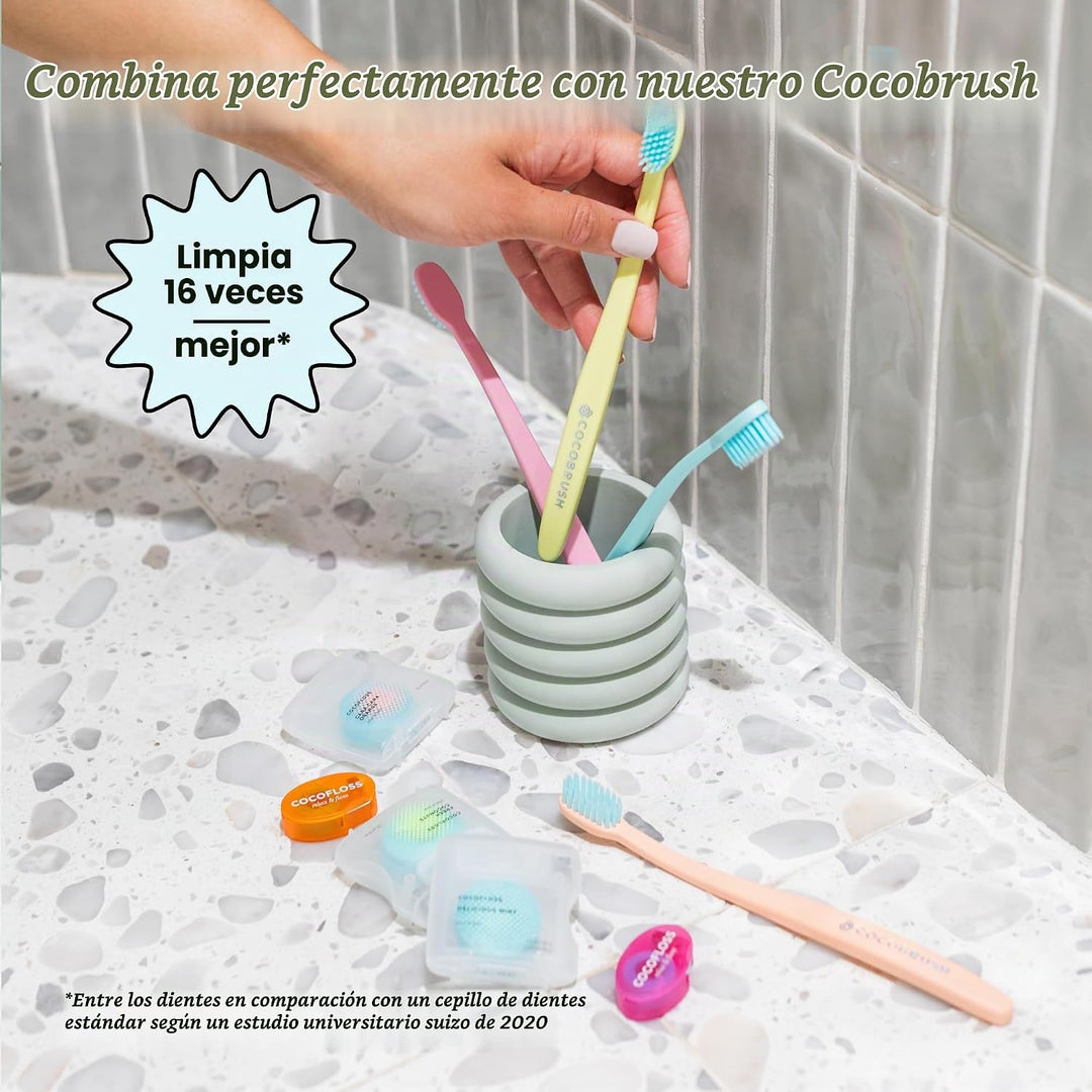 Cocofloss Hilo dental tejido, muestra de viaje, cuidado bucal diseñ...