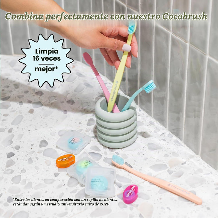 Cocofloss Hilo dental tejido, muestra de viaje, cuidado bucal diseñ...