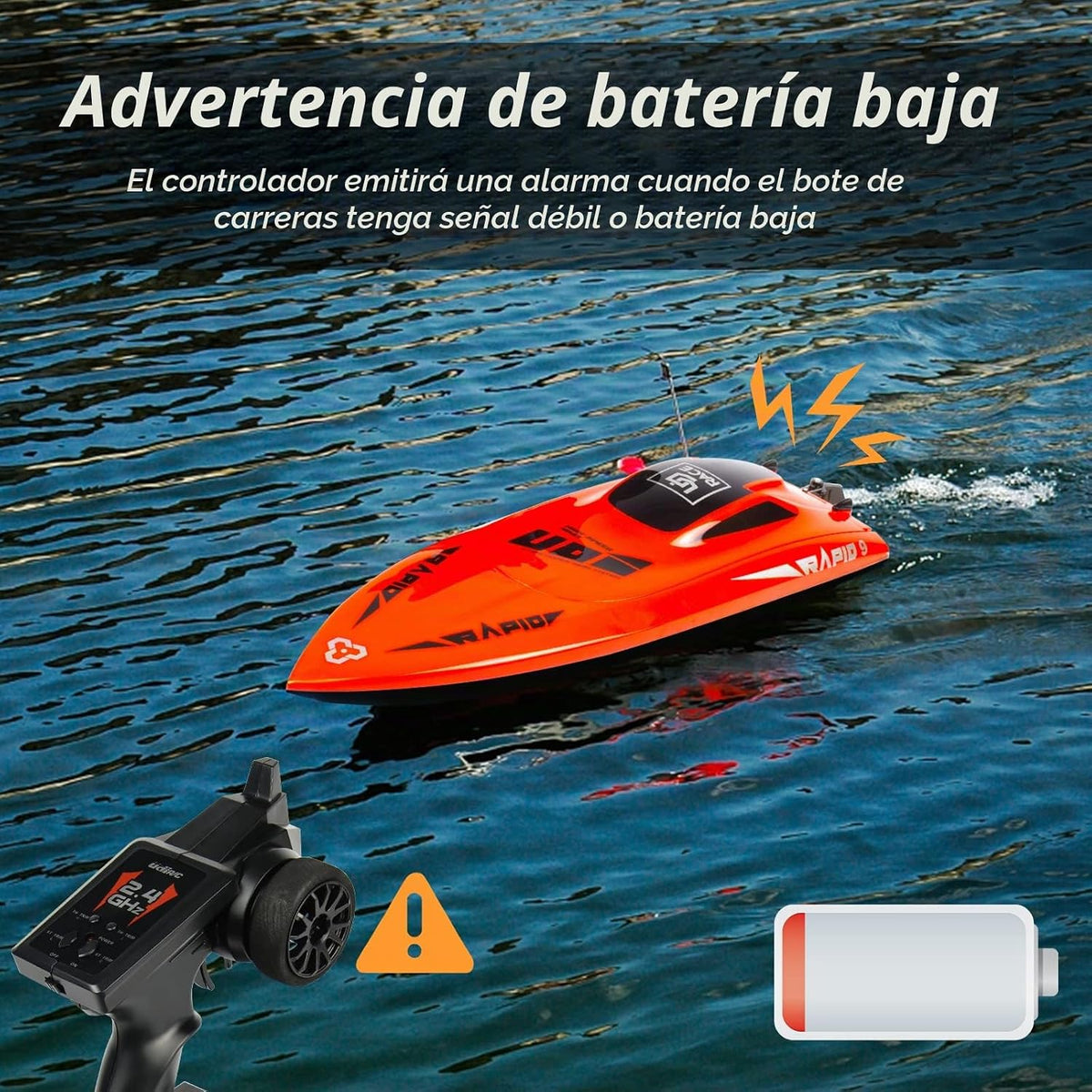 Cheerwing UDI 2.4Ghz RC Racing Barco para Adultos 30KM/H Barco de Control Remoto Electrónico de Alta Velocidad para Niños