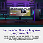 Alienware 34 240Hz QD-OLED monitor curvo para videojuegos - AW3425D...
