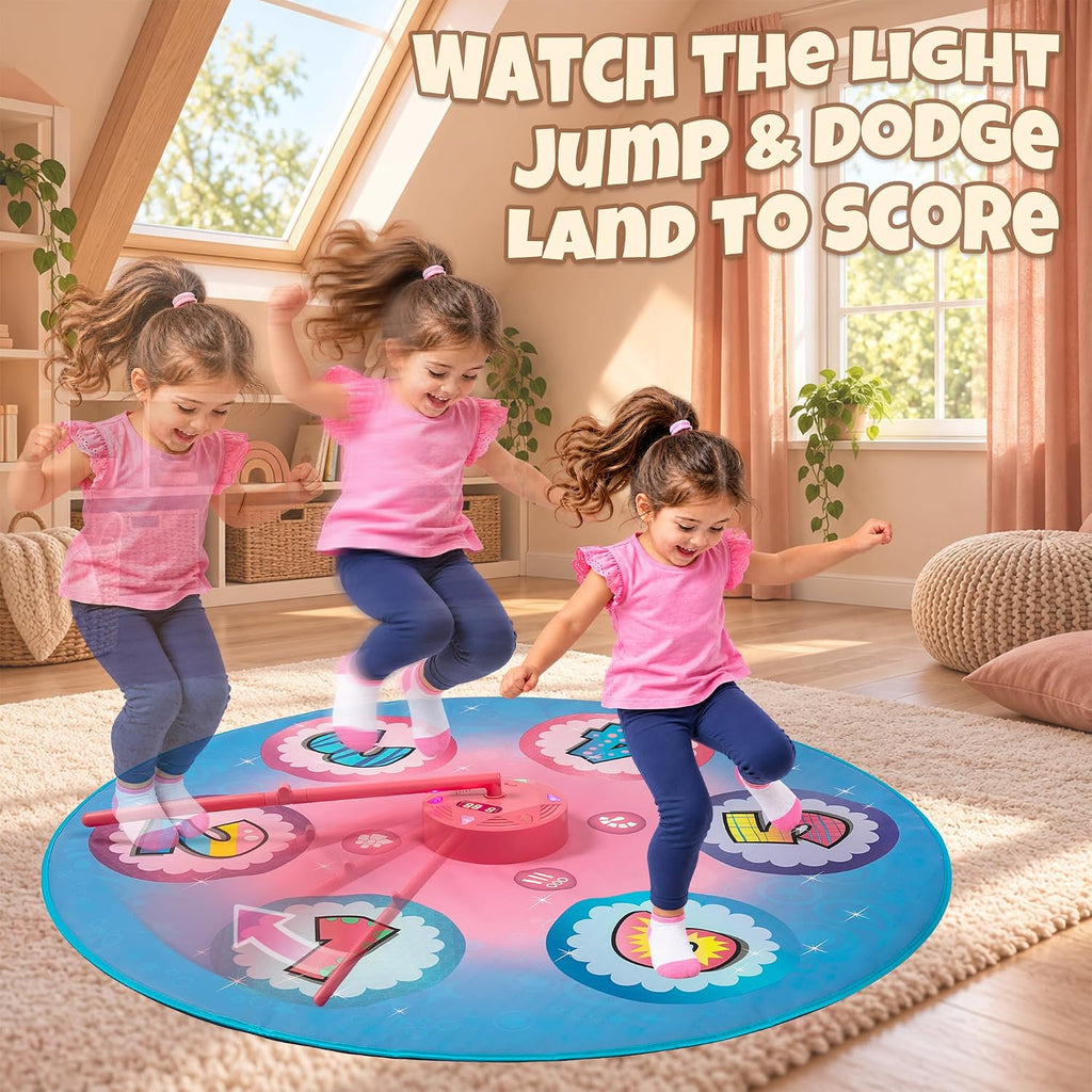 SUNLIN Jump Spinner - Alfombrilla de juego con varilla giratoria