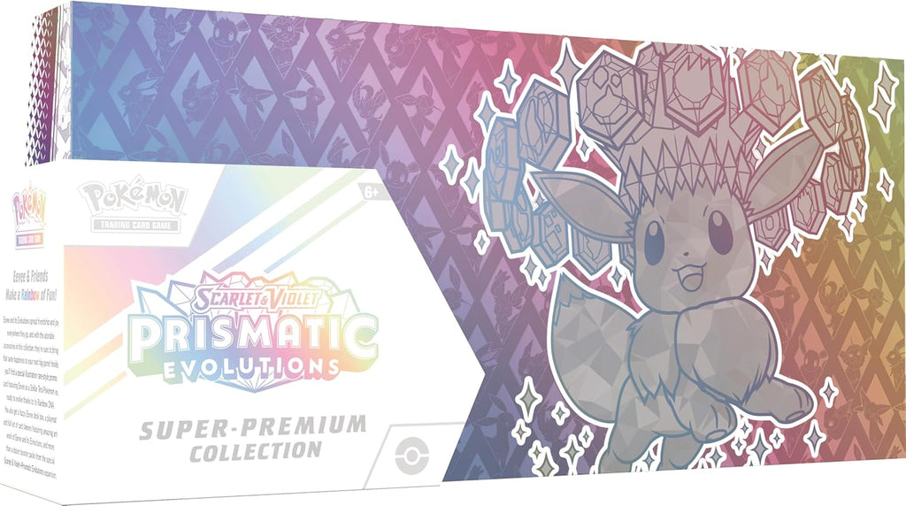 Pokémon TCG: Colección Súper Premium de Evoluciones Prismáticas Escarlata y Violeta