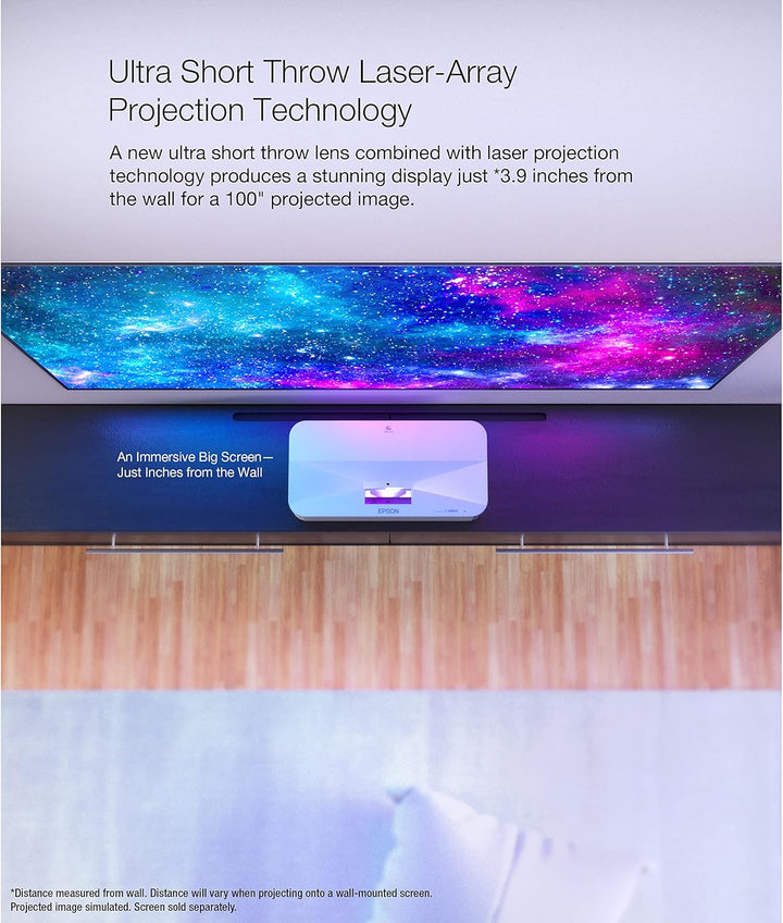 Epson EpiqVision Ultra LS800 Proyector Láser de Tiro Ultra Corto 3-...