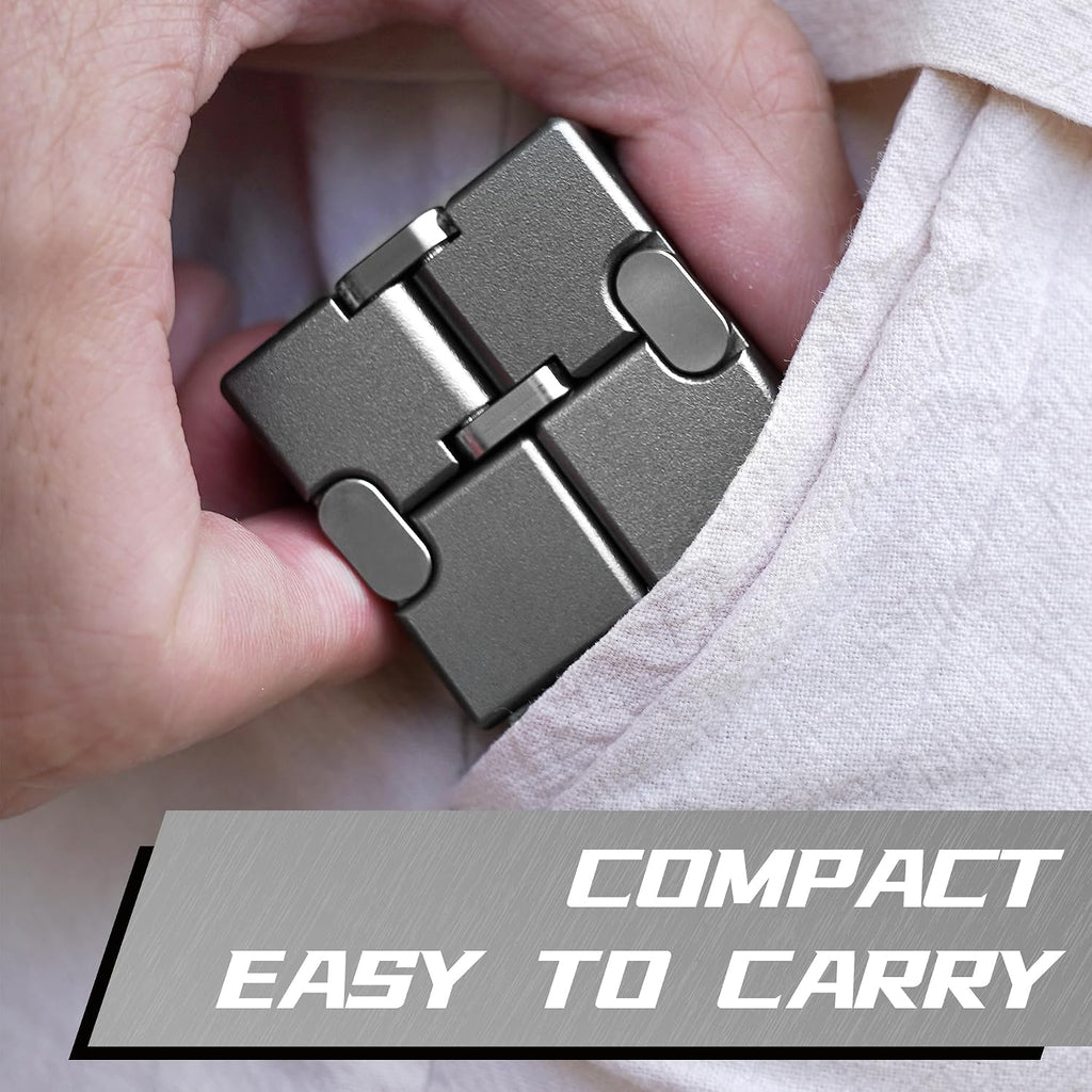 Cubo infinito de metal Fidget juguete para aliviar el estrés TDAH
