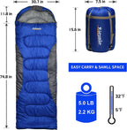 Sacos de dormir de invierno de 0 grados para adultos, camping en